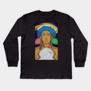 Jaden Smith Knows all Kids Long Sleeve T-Shirt